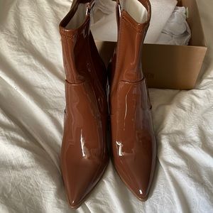 cognac brown heels
